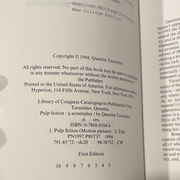 Pulp Fiction Screenplay Book - Picture 3 of 4